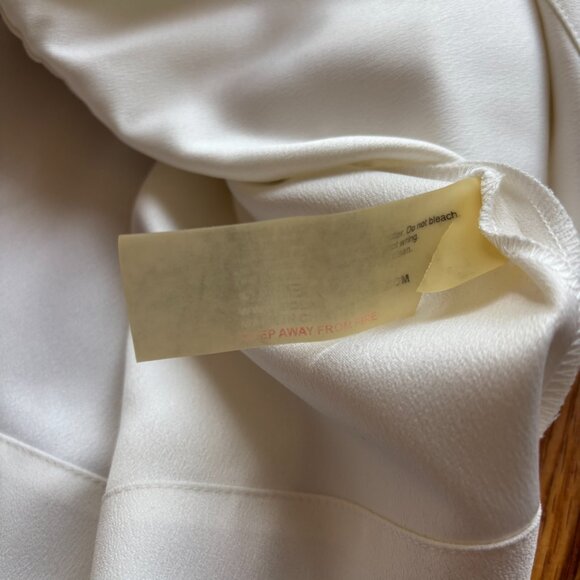 Solace London White Blouse with Puff Sleeves and Ruched Style - Picture 8 of 10